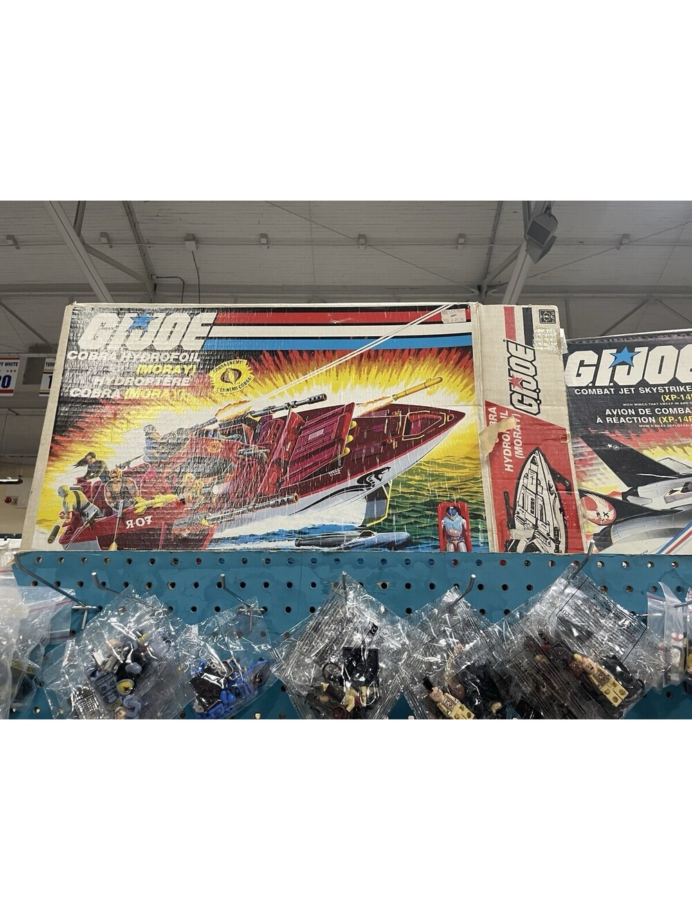 G.I. Joe Cobra Hydrofoil Moray 1985 Original Box Only Empty